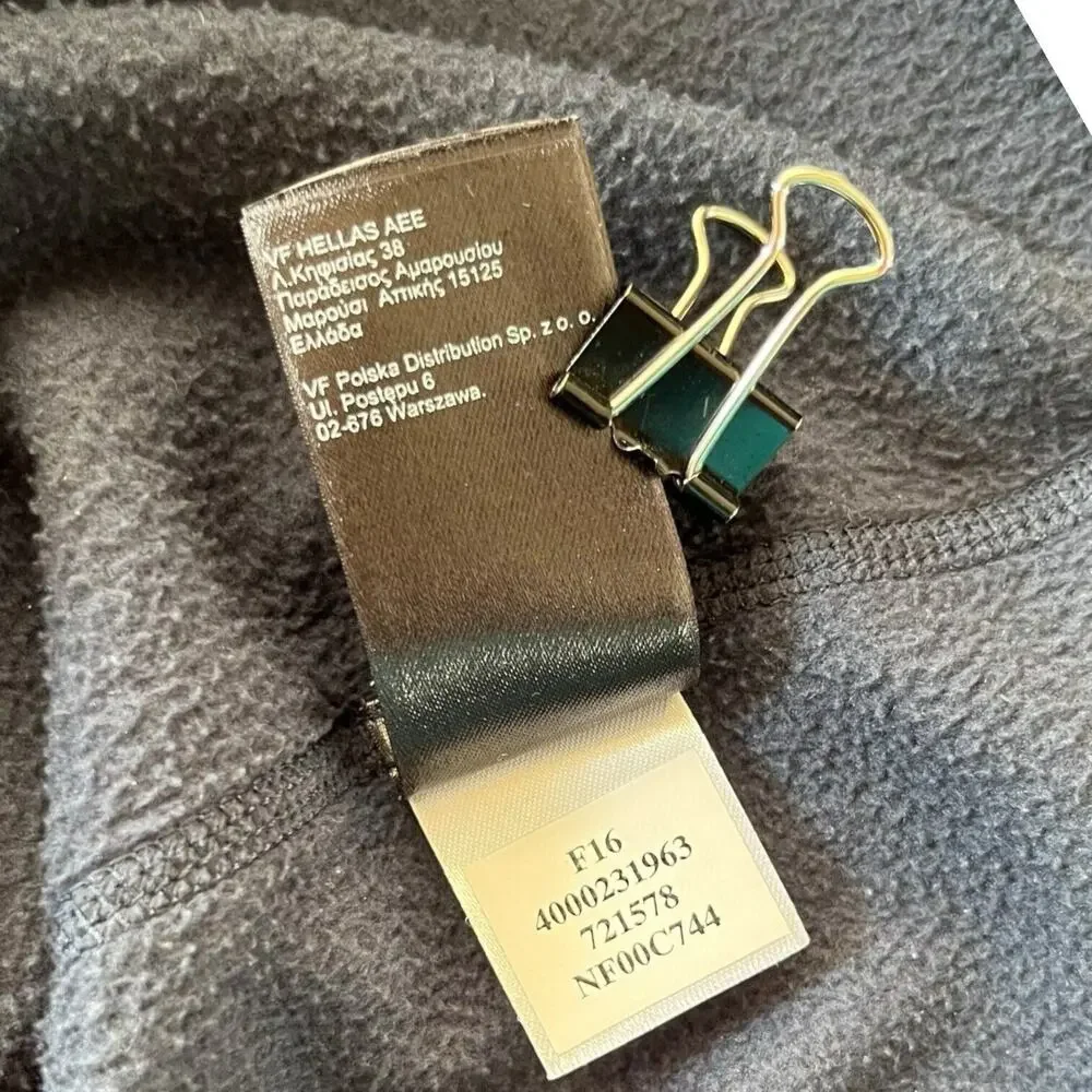 North Face Sweater Mens Blue XL Pullover 1/2 Zip Mock‎ Neck Knit EUC